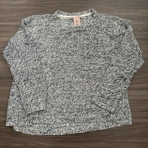 Philosophy Marled Black and White Sweater